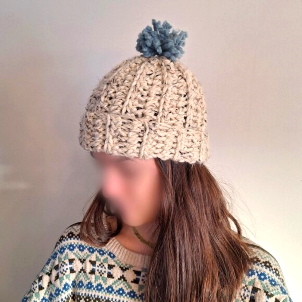 Handmade Winter Beanie/Headband knit crochet